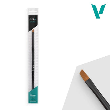 Vallejo Paint Vallejo - Brushes - Blender - Flat Angled Synthetic Brush Small